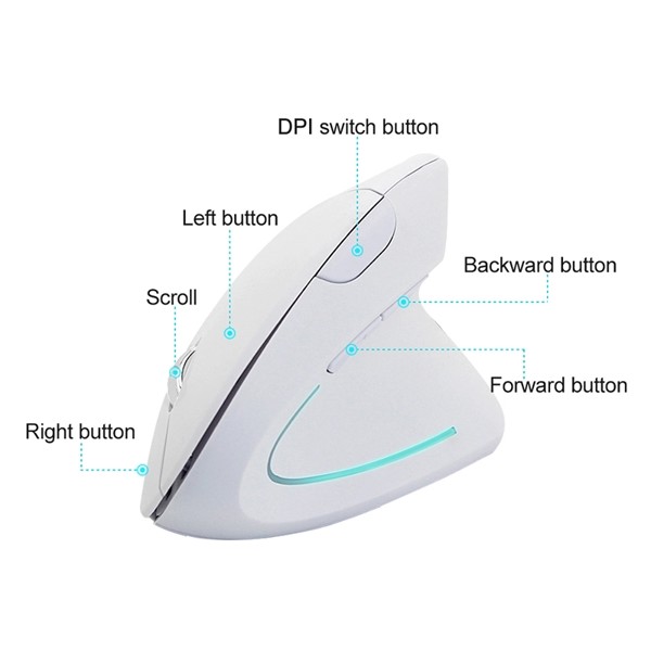 Vertical wireless mouse