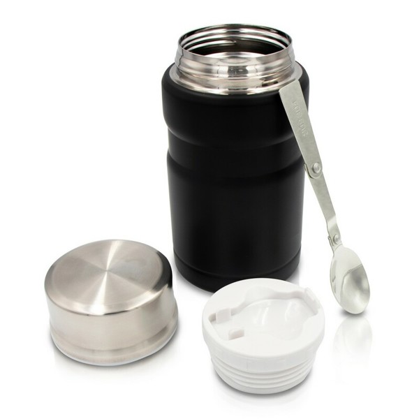 Thermo food container 650 ml Air Gifts, foldable spoon | Jonathan