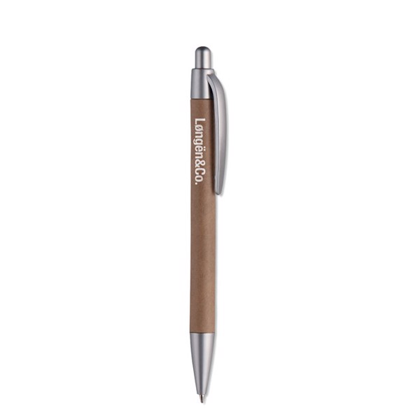 Carton barrel ball pen Pushton