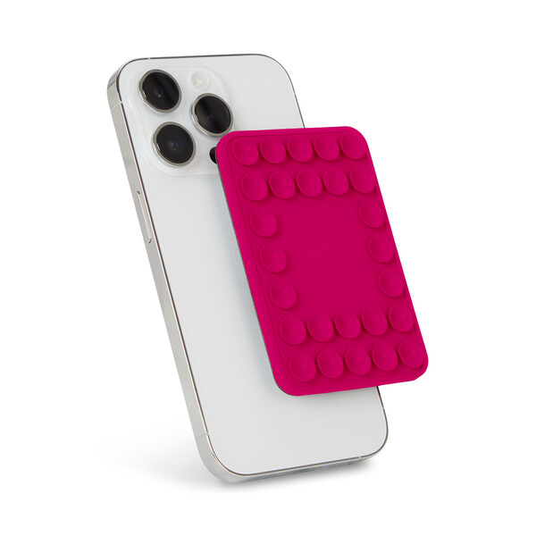 Étui magnétique à ventouse pour Selfie - Rose éclatant