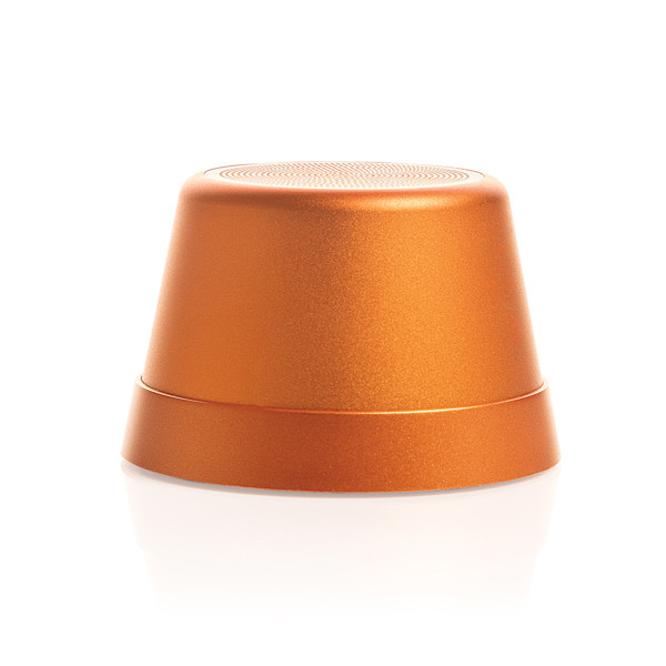 Reproduktor Nivio RCS z recyklovaného hliníku magnetický 5W - Oranžová