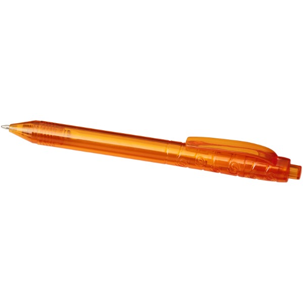 Recyklované kuličkové pero Vancouver - Transparentní oranžová
