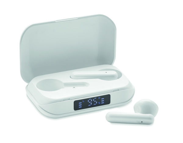 Ušesni čepki Quaver TWS, recikliran ABS, 25 mAh