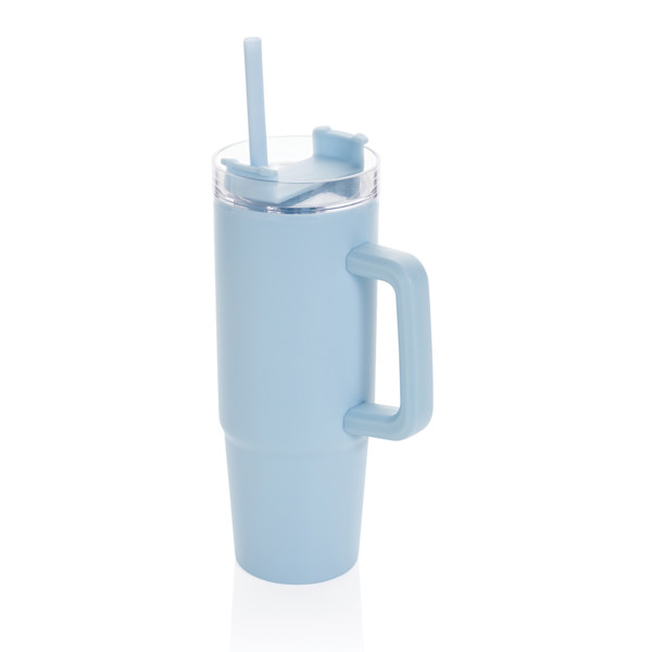 Tana RCS plastic tumbler with handle 750ml - Light Blue
