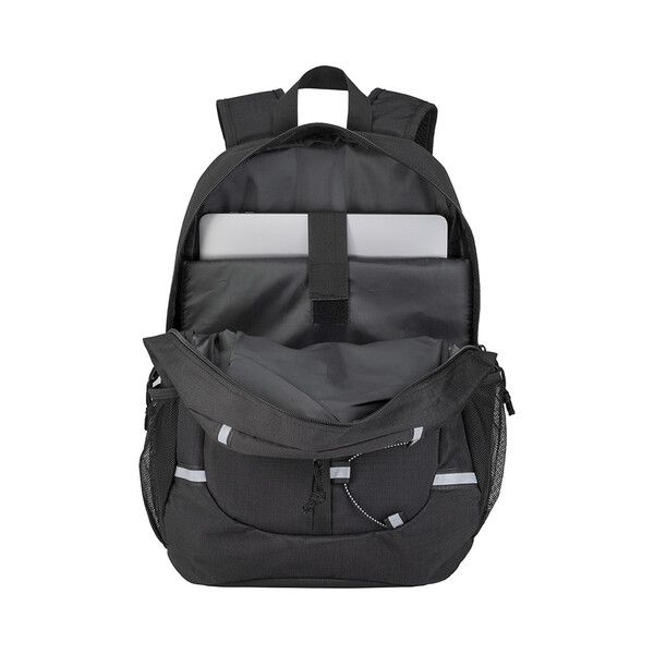 Laptop Backpack (15") In Polyester Ripstop - Black