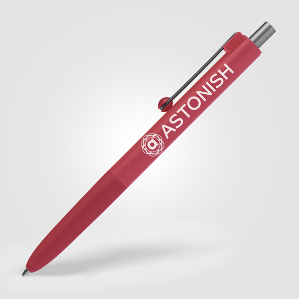 Serenity Fidget Recycled Pen - Raspberry / 4 Color inkjet