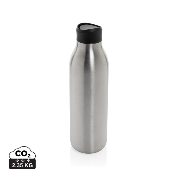 Bouteille d'eau 600ml en acier recyclé RCS Avira Alok - Argent