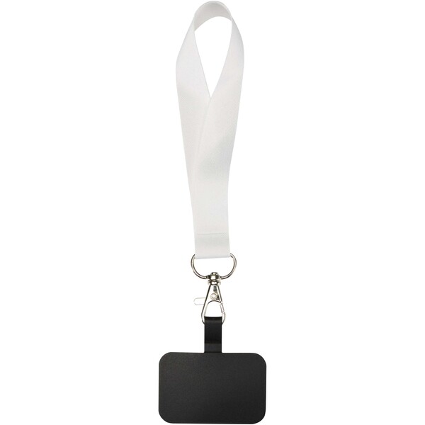 Gaby RPET sublimation mini-lanyard with phone holder