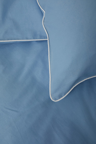 VINGA Marston Set de 4 pièces de lit en coton biologique OCS - Bleu