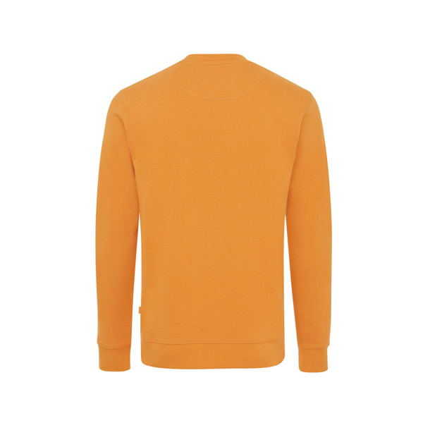 Sweater à col rond en coton recyclé Iqoniq Zion - Sundial Orange / XL