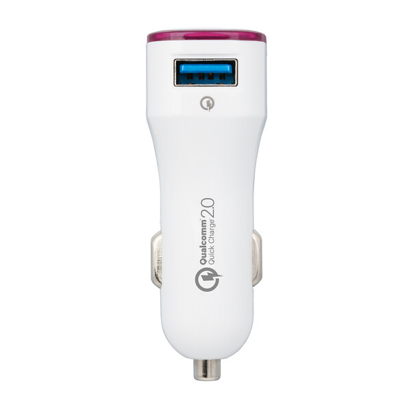 Chargeur voiture USB Quick Charge 2.0® COLLECTION 500 - magenta