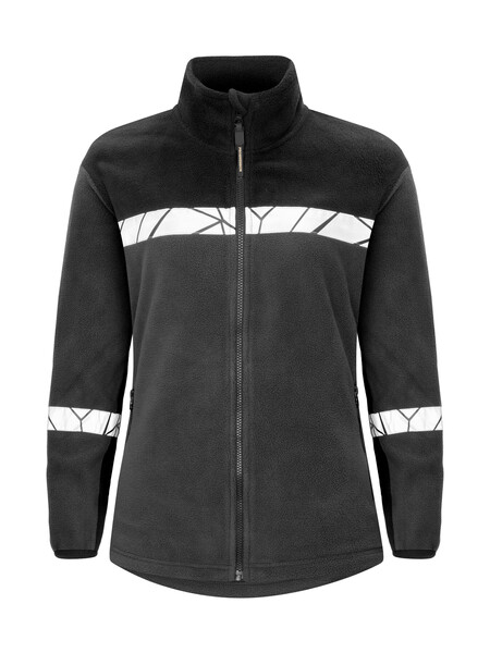 7301 FULL ZIP FLEECE LADY PGL Grey/Black S