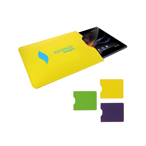 HOUSSE EN PVC POUR TABLETTE - Jaune
