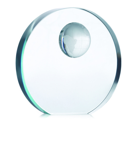 Trophée globe en verre Mondal