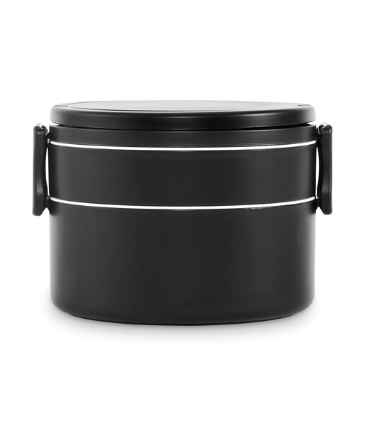 PP kétszintes ételdoboz 950 ml Ensala - Fekete