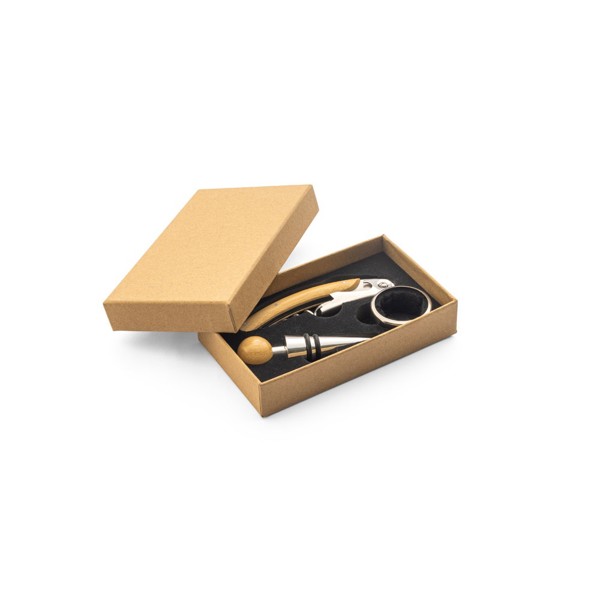 SAVORY. Sada na víno z bambusu a nehrdzavejúcej ocele