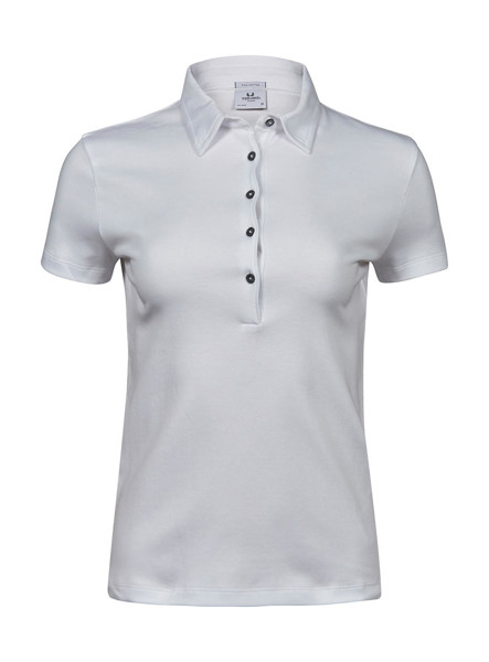 Ladies Pima Cotton Polo - White / S