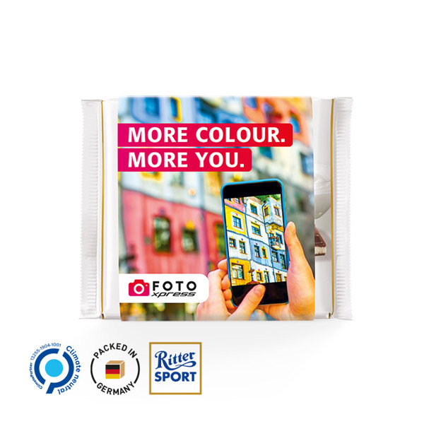 Ritter SPORT 100g, promotional case, Ritter SPORT chocolate bar yogurt | 1 Ritter SPORT Chocolate Bar Yogurt, 100 g