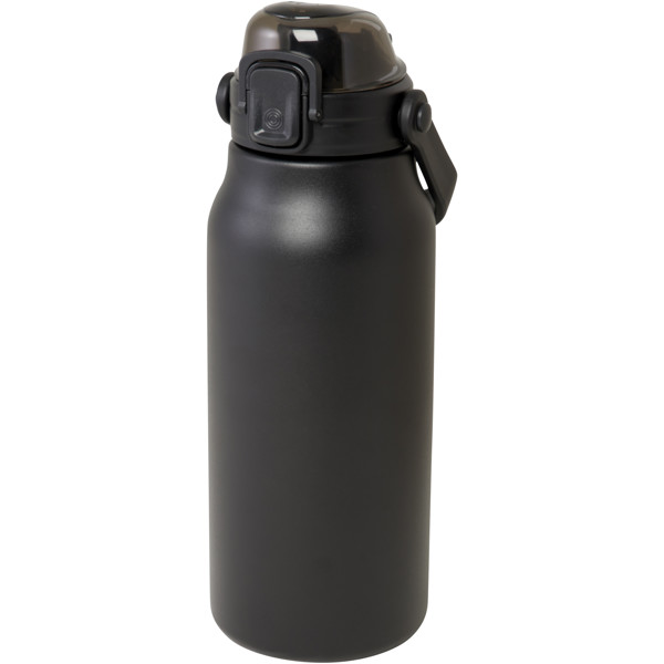Giganto 1600 ml RCS certified recycled stainless steel copper vacuum insulated bottle - Black