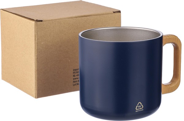 Mug en acier inoxydable recyclé Dwight - White