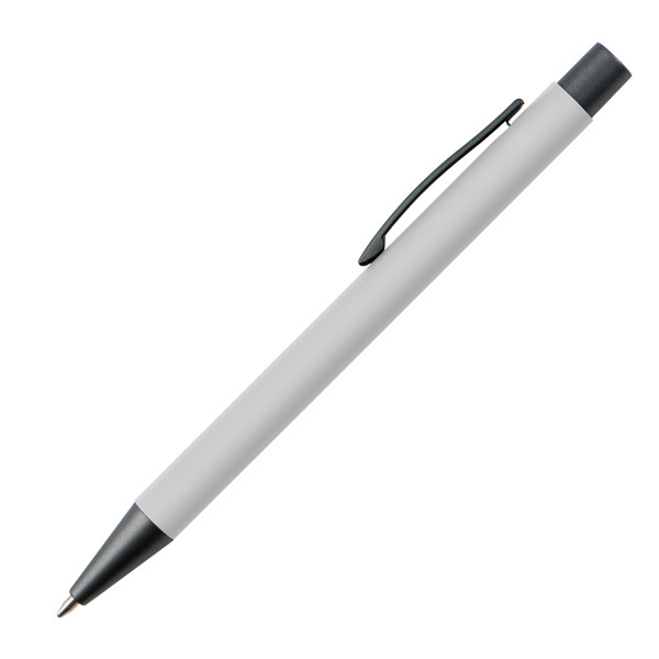 MIKOLAJ Plastové guľôčkové pero - White