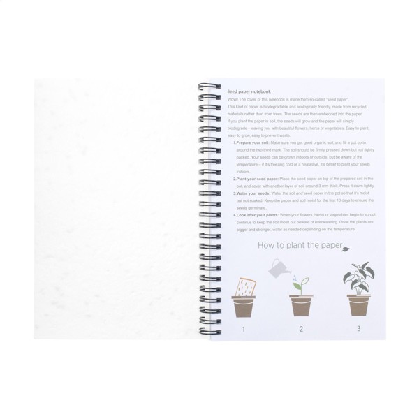 Seed Paper Notebook A5 bloc-notes