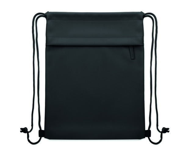 Drawstring bag in 600D RPET Bangkok Bag - Black