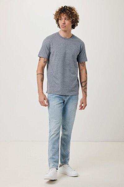 Tričko Iqoniq Brett z recykl. bavlny - Light Heather Navy / S