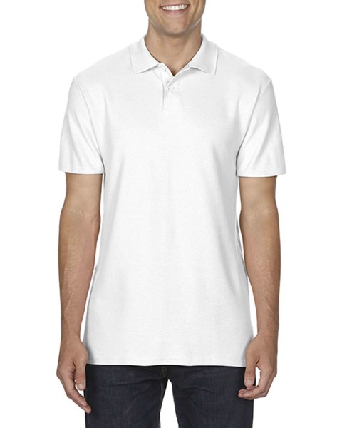 Softstyle™ Adult Double Piqué Polo - White / XL
