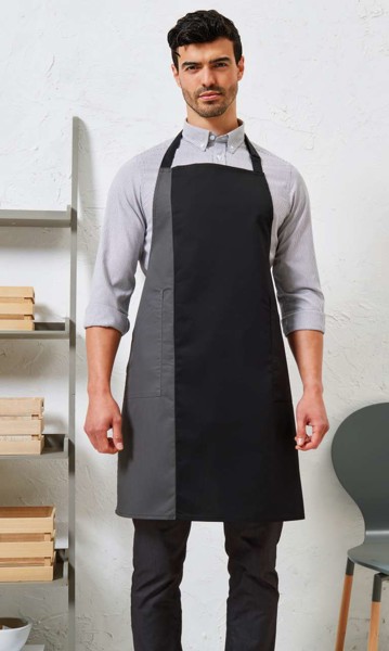 Kontrastna pregača s prslukom 'Colours Collection' - Black / Dark Grey