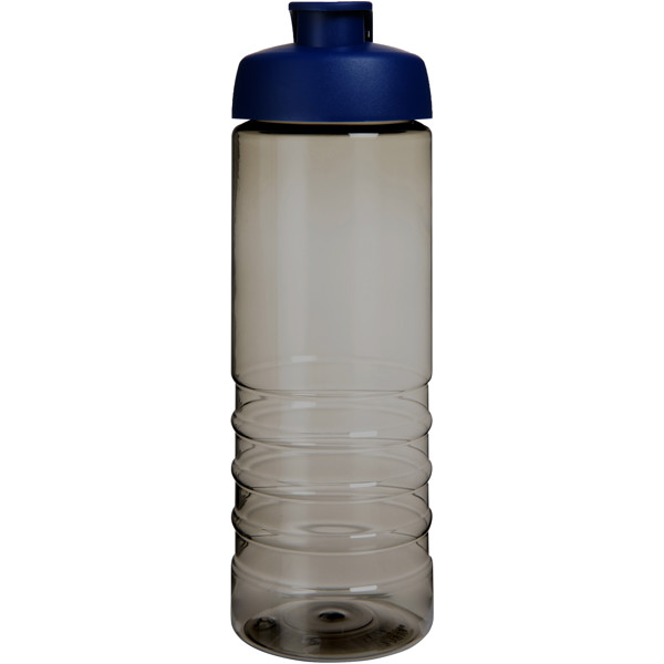 Bouteille de sport H2O Active® Eco Treble de 750 ml avec couvercle à bascule - Charbon / Bleu