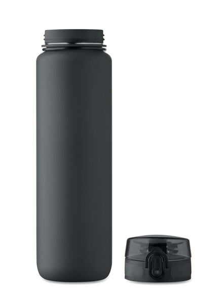 Sports water bottle RPET 1L Isforden Mark - Black