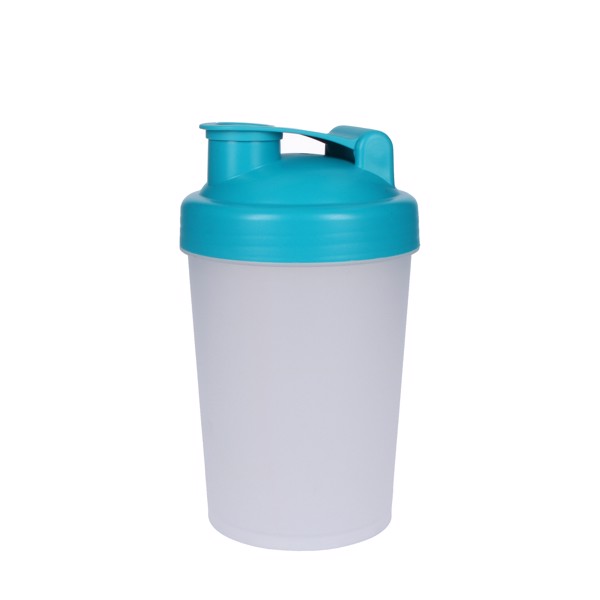 Shaker "Protein", 0,40 L - Transluzent / Standard-Blau Pp