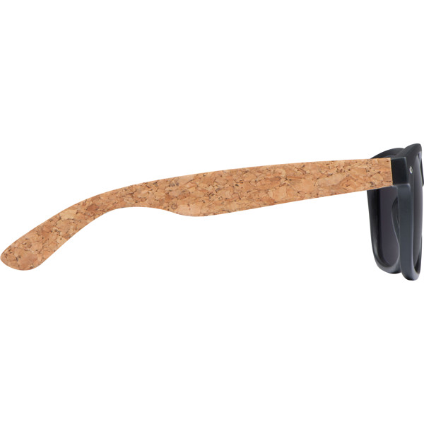 Sunglasses with cork covered temples PRIMO - Beige