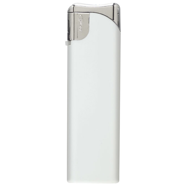 Atomic Swing electronic shiny lighter - White/Silver