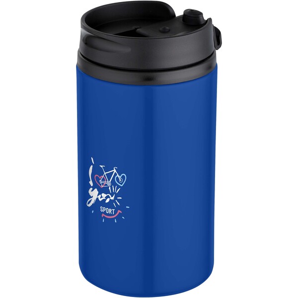 Gobelet avec isolation Mojave de 250 ml en acier inoxydable recyclé certifié RCS - Bleu royal