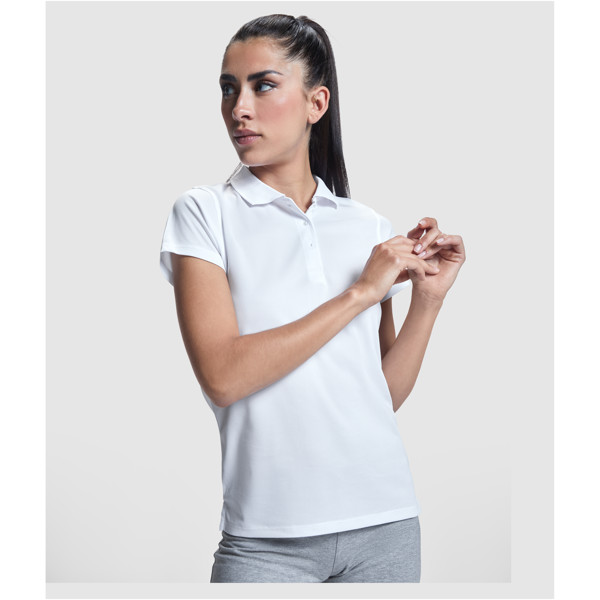 Polo sportiva a maniche corte da donna Monzha - Nero / roly-XL