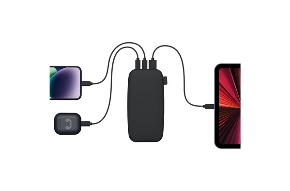 2PB24100 I Fresh 'n Rebel Powerbank 24000 mAh PD USB-C - Dark gun metal
