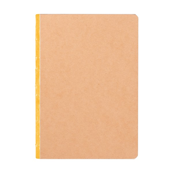 Romy Kraft Cover Colour Edge Journal - A5 - Yellow / Silkscreen