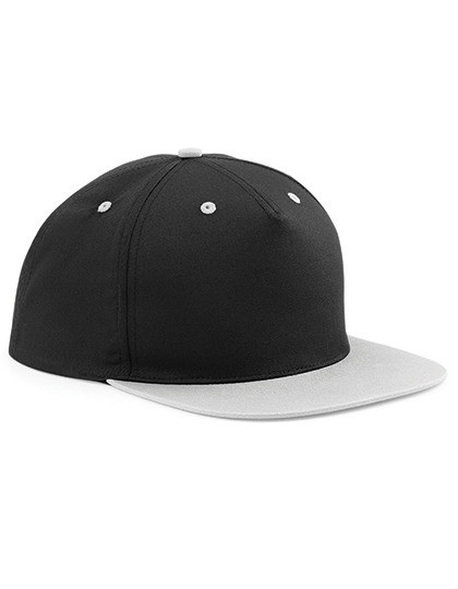 5 Panel Contrast Snapback - Black / Grey / One Size