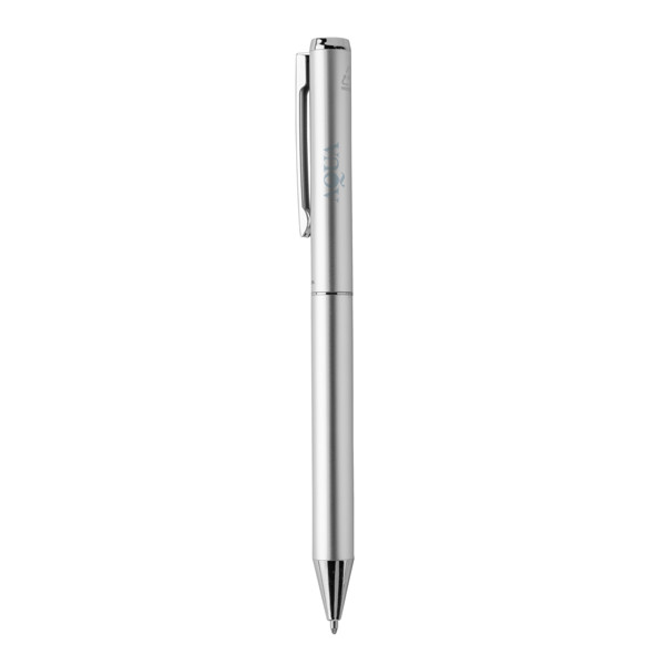 Swiss Peak Cedar RCS certified recycled aluminium pen - Silver