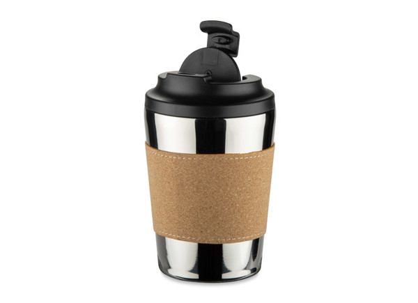 Thermal mug CAFFEZ 350 ml - silver
