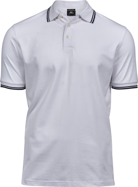 Moška polo majica Tee Jays | TJ 1407 - Bela / mornarica / L