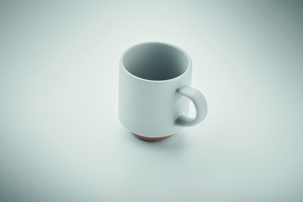 Keramična skodelica Cerack, zlaganje, 170 ml - Bela