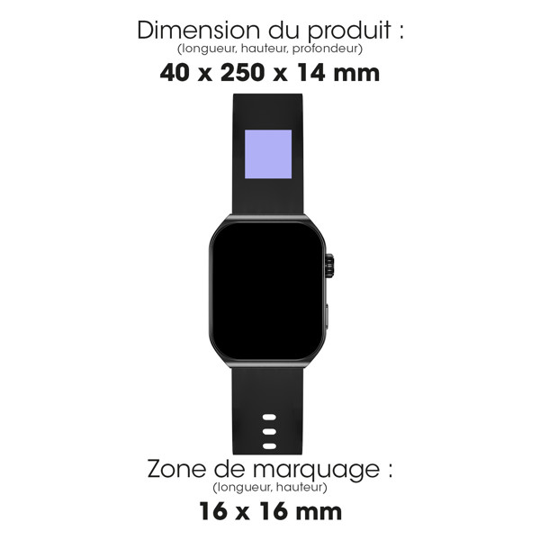 SHOKKA - MONTRE CONNECTEE NOIRE AVEC ECRAN AMOLED INCURVE