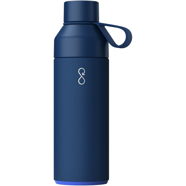 Bouteille isotherme 500ml en plastique recyclé bleu