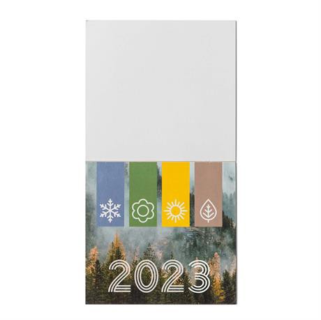 Personalised calendar magnet with removable monthly sheets