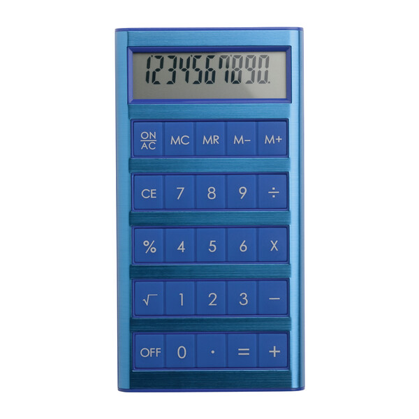 Calculatrice solaire MACHINE - bleu