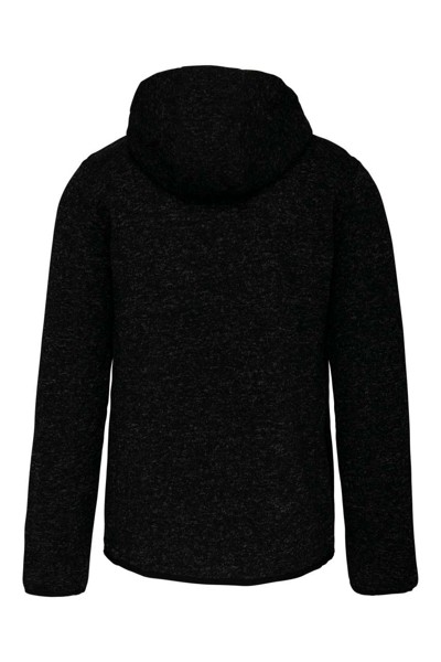 Ladies’ Heather Hooded Jacket - Dark Grey Melange / 2XL
