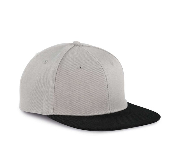 Snapback Cap - 6 Panels - White / White